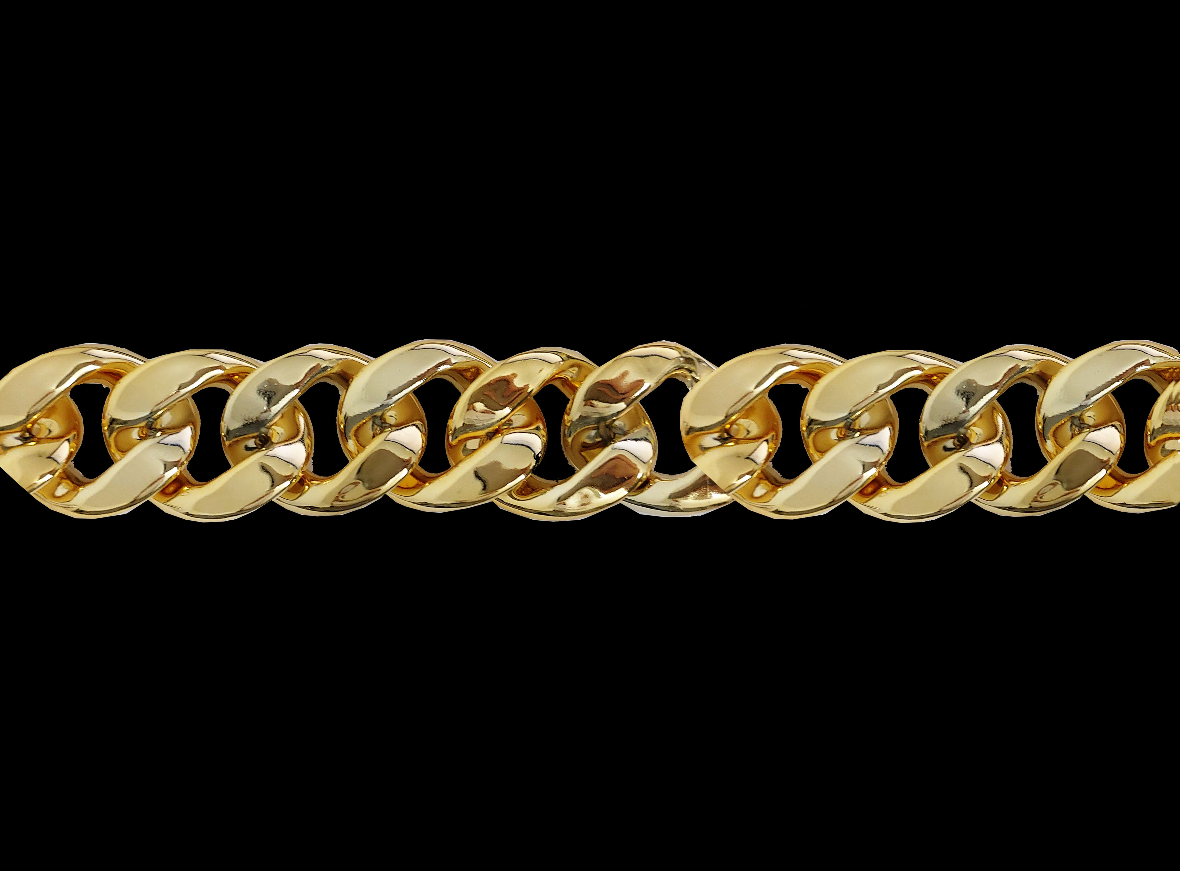 Plastic Gold Chain | Ulisse Fashion Art Details